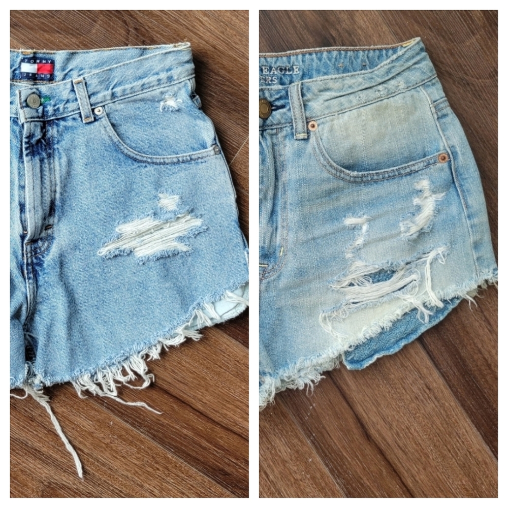Distressed Denim Shorts Bundle